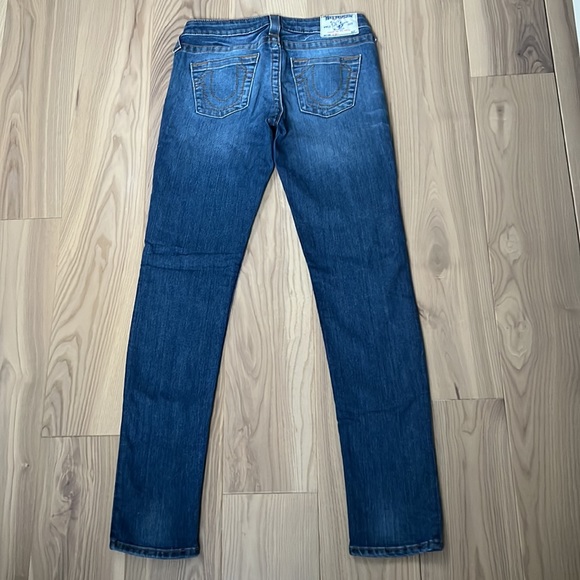 True Religion World Tour Section Skinny Low Waist Skinny Denim Jeans Size 27 Y2K - Picture 7 of 15